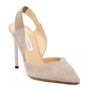 Diane Von Furstenburg Blaire Heels taupe beige